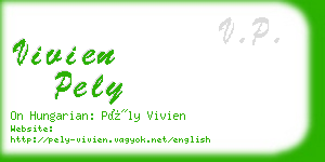 vivien pely business card